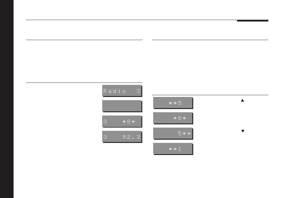 Choosing the display, Changing the display, Tuning meter | Meridian America 504 User Manual | Page 18 / 32