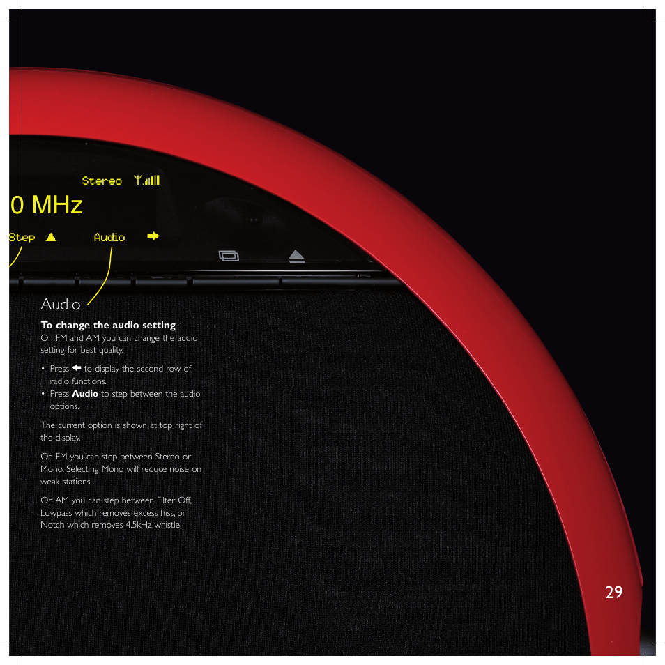 10 mhz, Audio | Meridian America F80 User Manual | Page 34 / 45