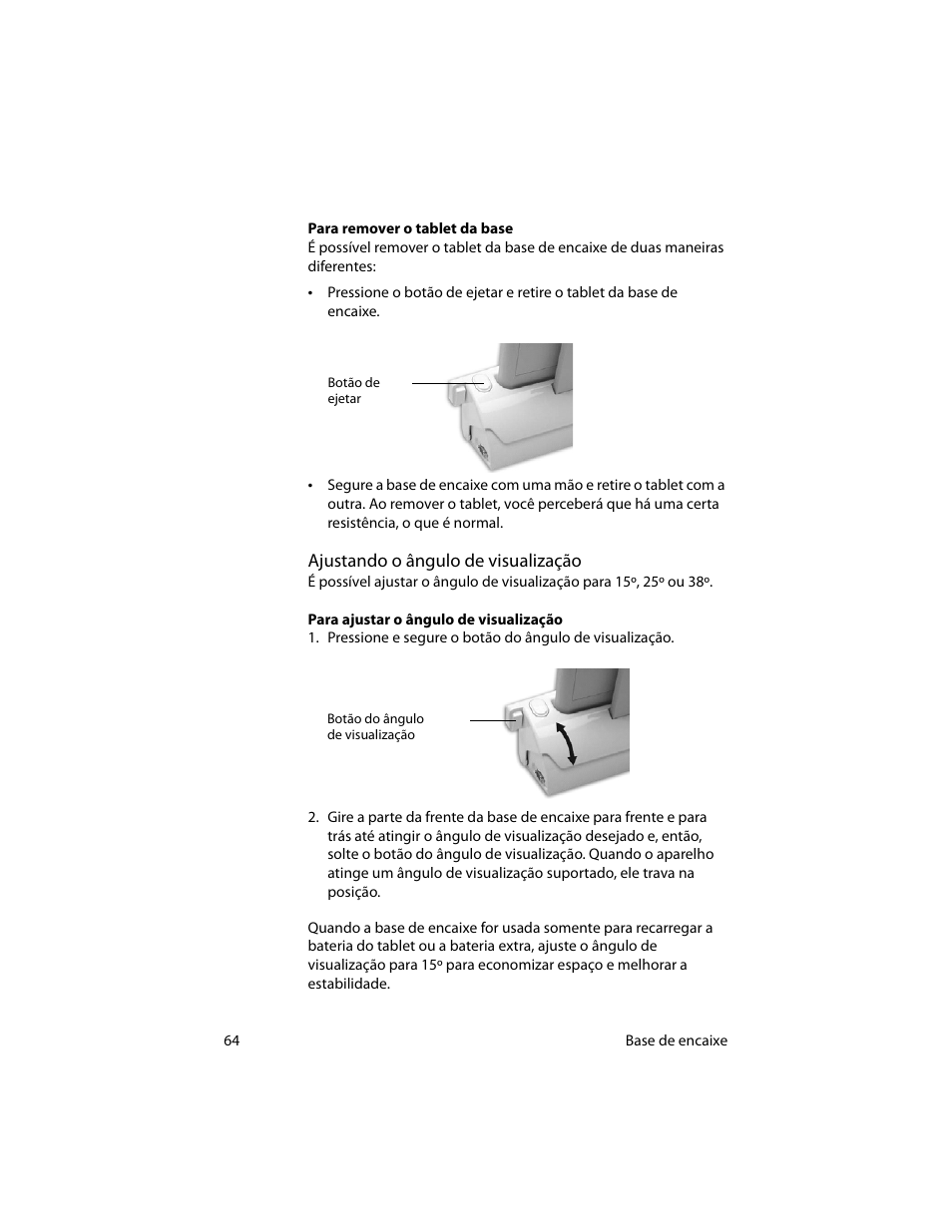 Ajustando o ângulo de visualização | Motion Computing MotionTM C5 User Manual | Page 72 / 78