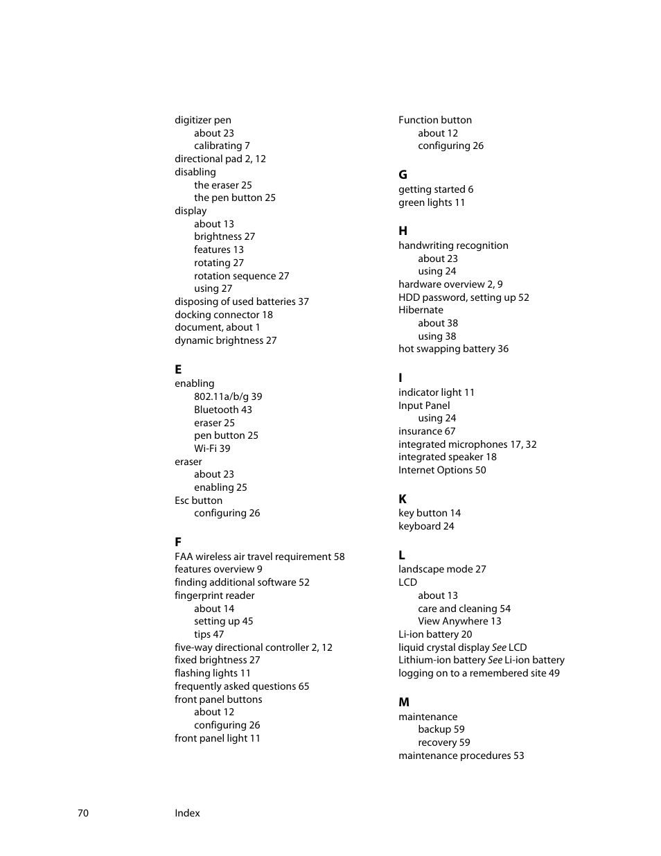 Motion Computing F5 User Manual | Page 76 / 78