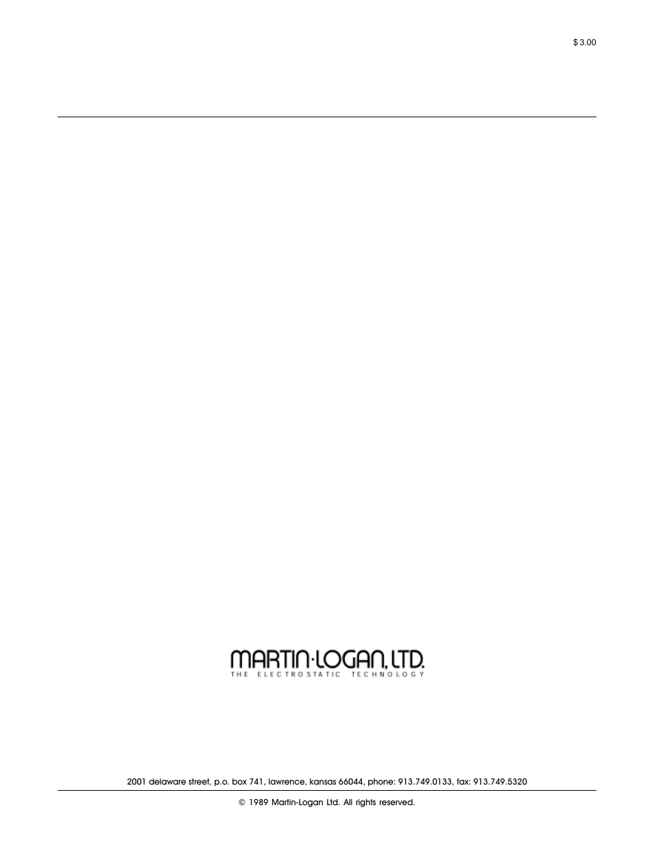 Back cover | MartinLogan Monolith III User Manual | Page 32 / 32