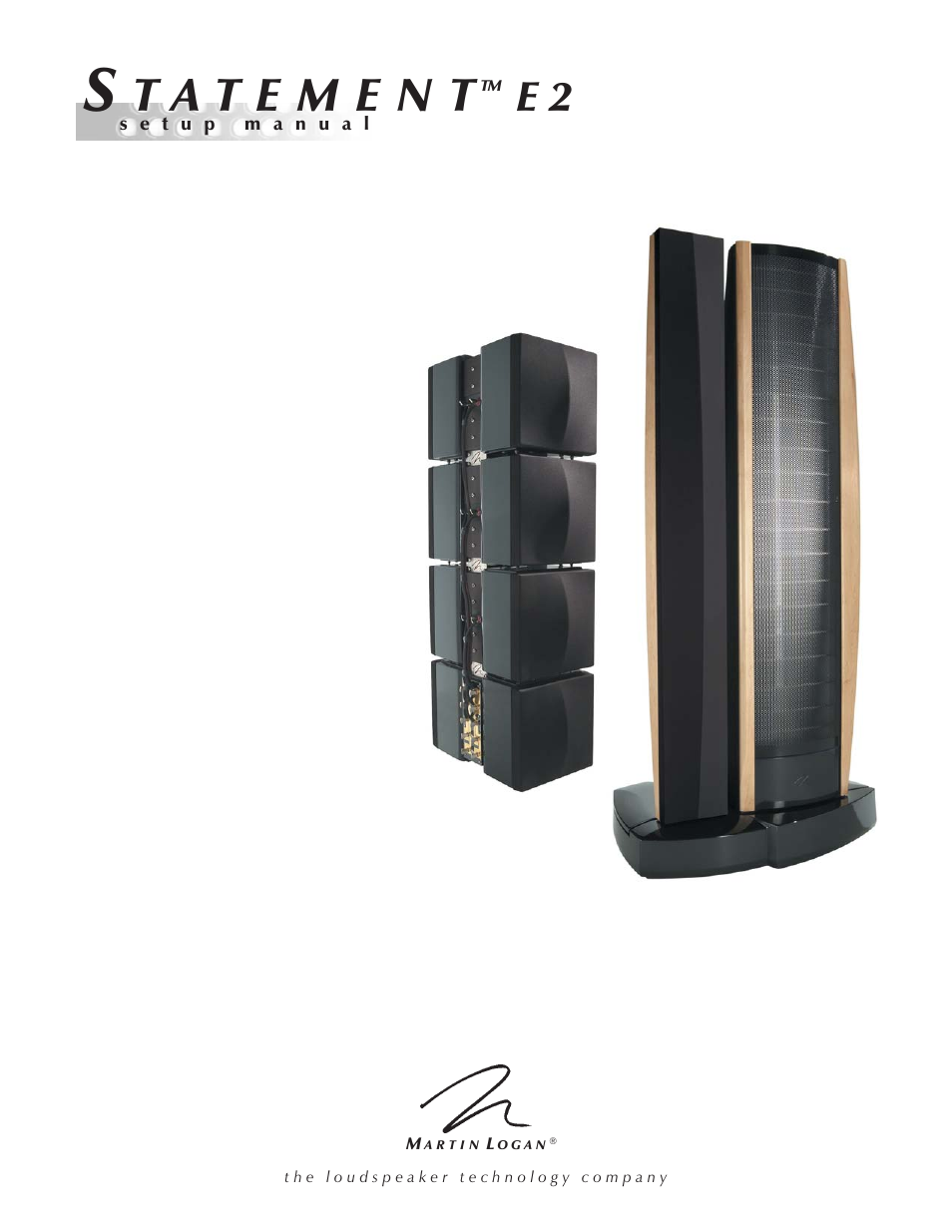 MartinLogan E2 User Manual | 32 pages