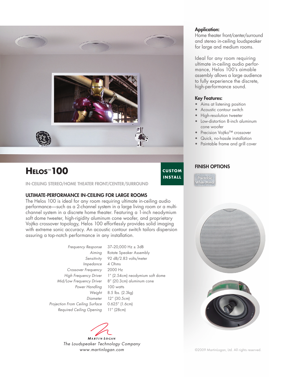 MartinLogan 100 User Manual | 1 page