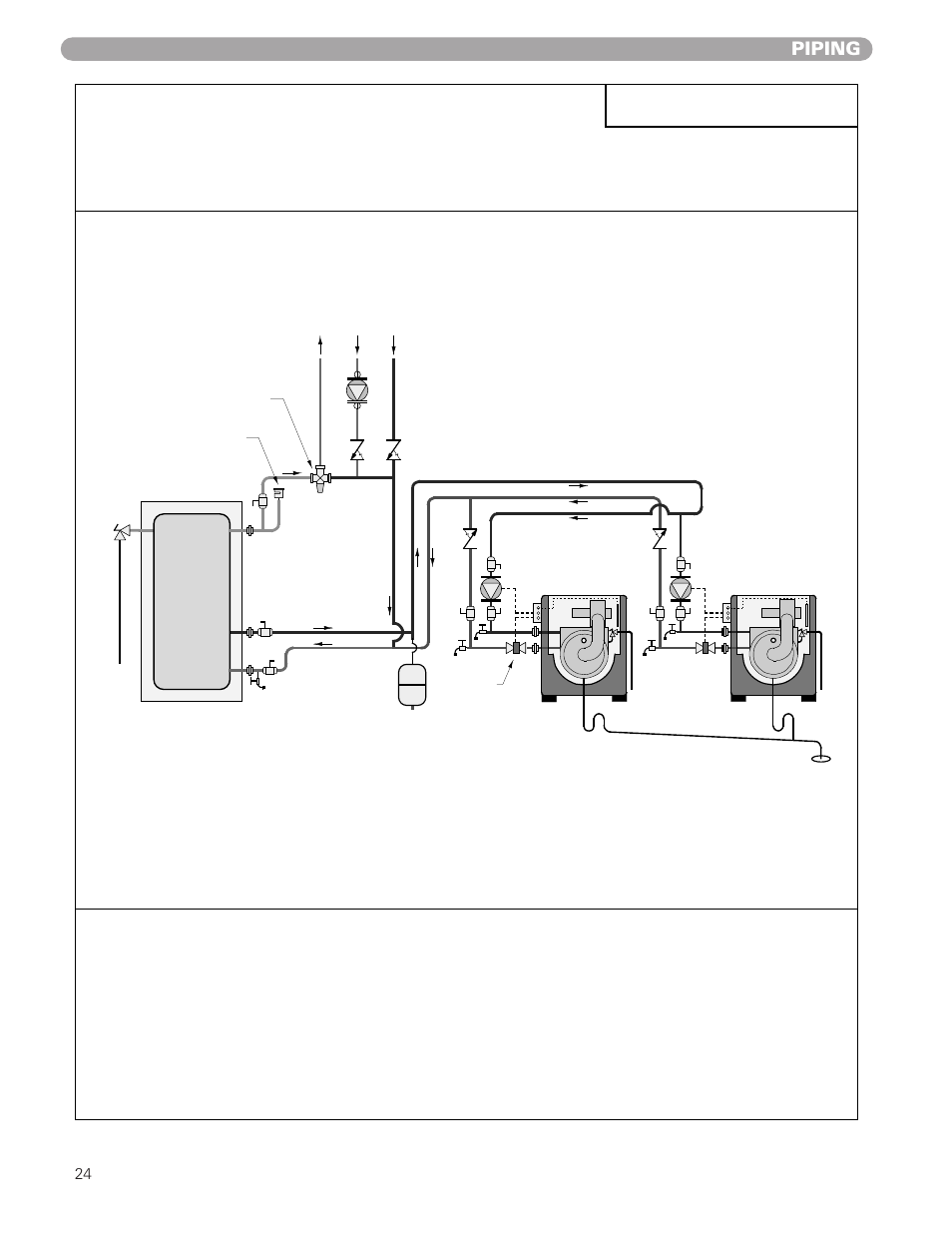 Drawing vwh 2/1 h, Piping, Fig. 5-4 | Munchkin VWH High Efficiency Hot Water Supply Boiler User Manual | Page 24 / 44