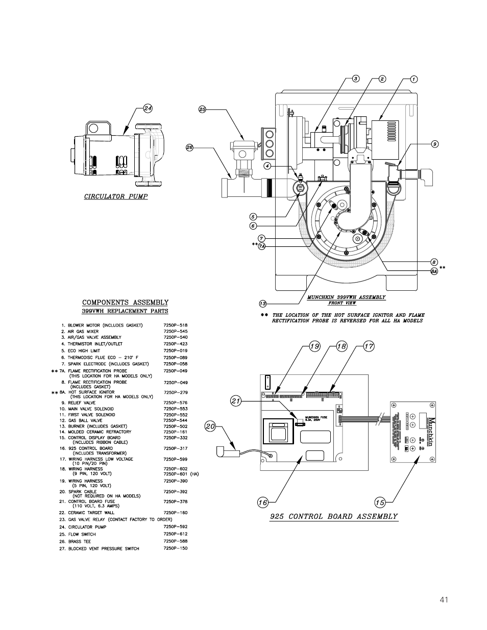 Munchkin VWH High Efficiency Hot Water Supply Boiler User Manual | Page 41 / 44