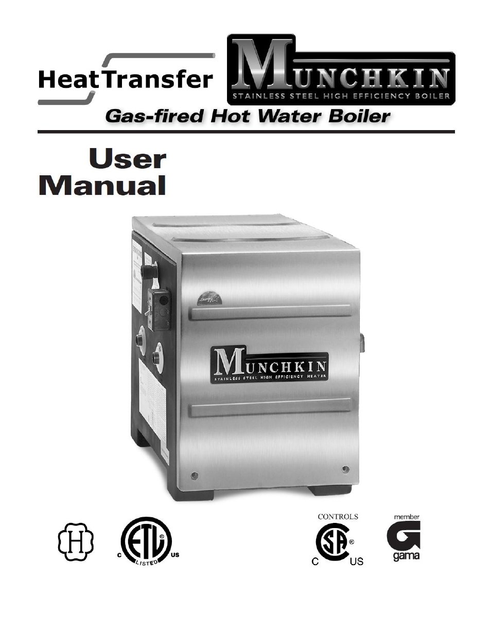 Munchkin Gas-Fired Hot Water Boiler User Manual | 12 pages