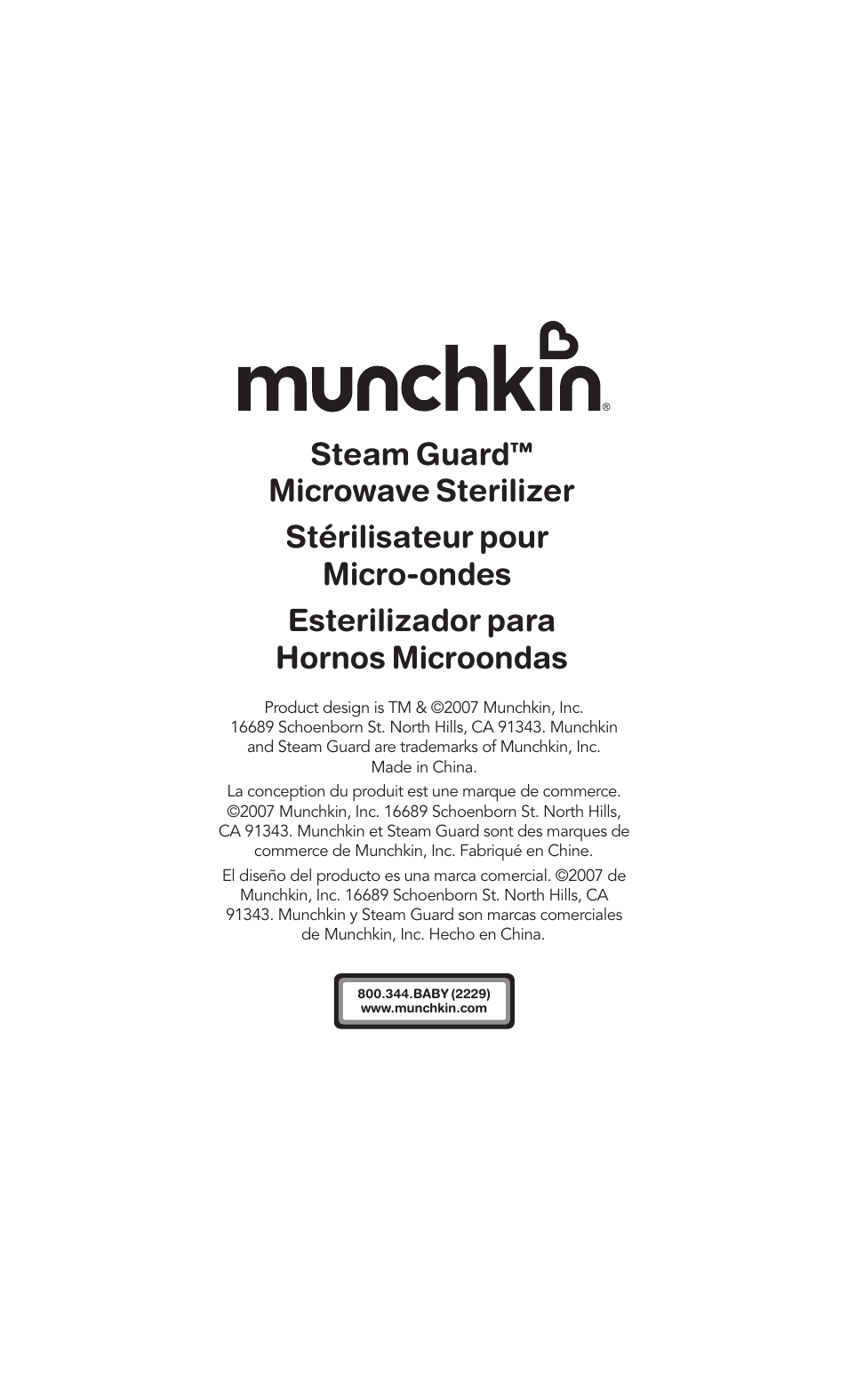 Steam guard | Munchkin Baby Accessories User Manual | Page 14 / 14