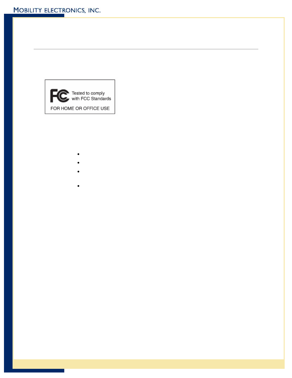 Radio frequency interference requirement, Fcc statement, Radio frequency interference requirement - canada | Ppendix, Egulatory, Nformation, Appendix a – regulatory information | Mobility Electronics PS6U1UHE User Manual | Page 14 / 16
