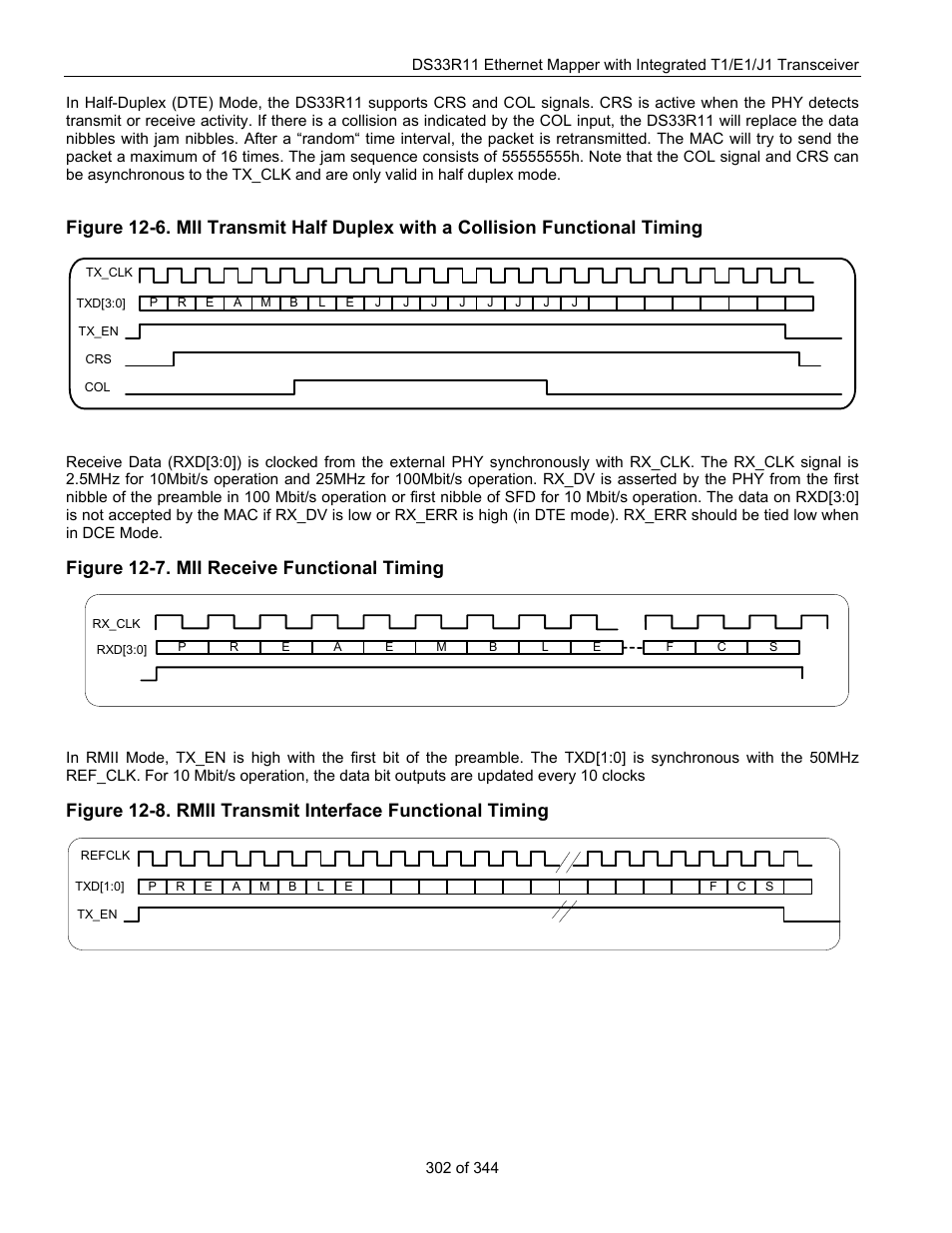 Figure 12-7. mii receive functional timing | Maxim Integrated DS33R11 User Manual | Page 302 / 344