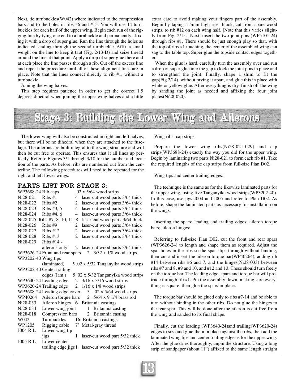 Model Shipways 28 User Manual | Page 13 / 31