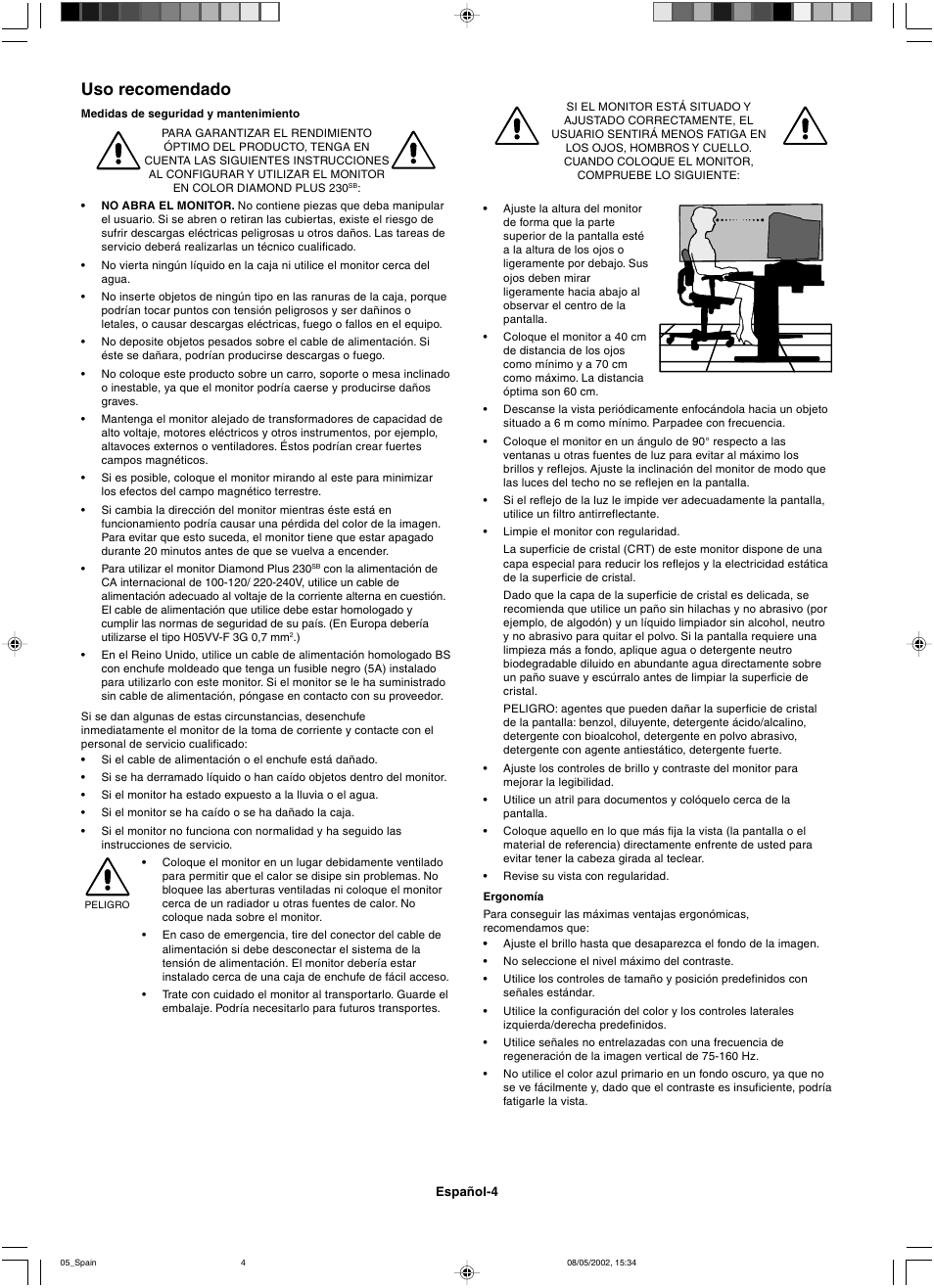 Uso recomendado | Mitsubishi Motors Diamond Plus 230 SB User Manual | Page 24 / 50