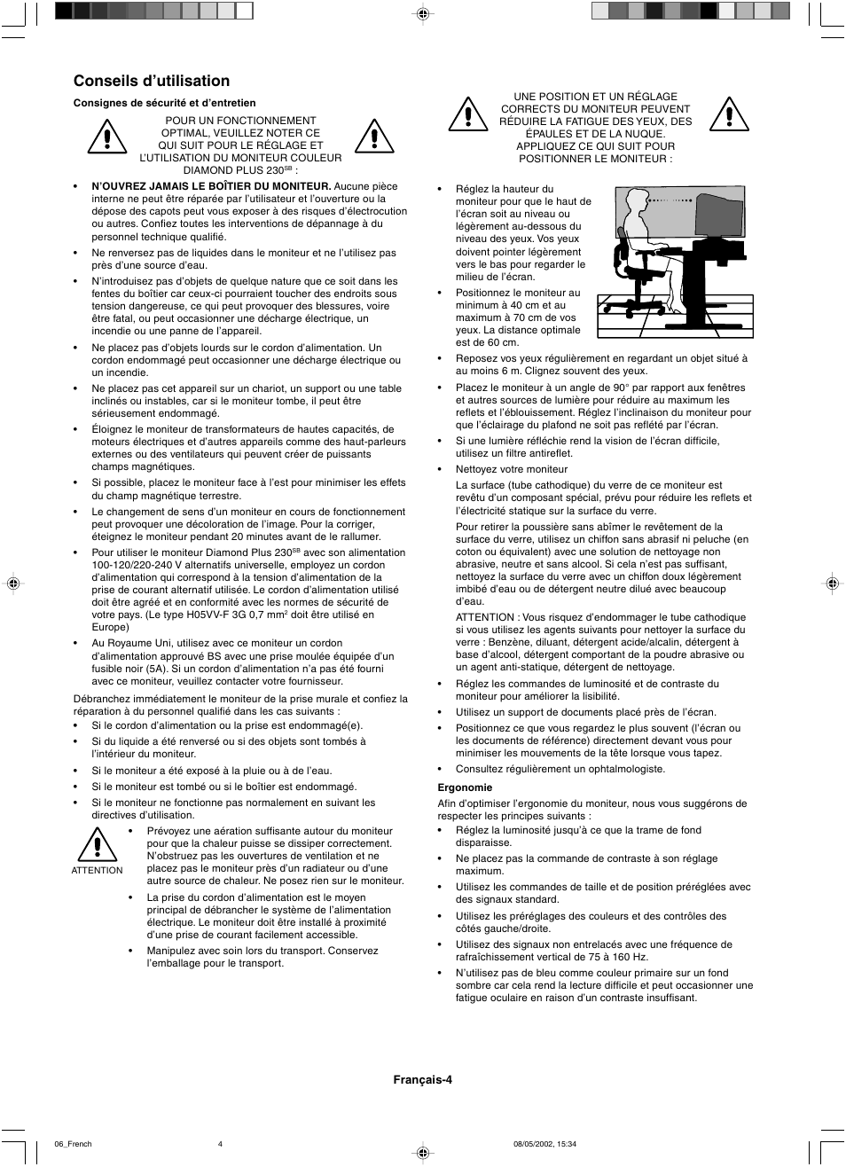 Conseils d’utilisation | Mitsubishi Motors Diamond Plus 230 SB User Manual | Page 28 / 50