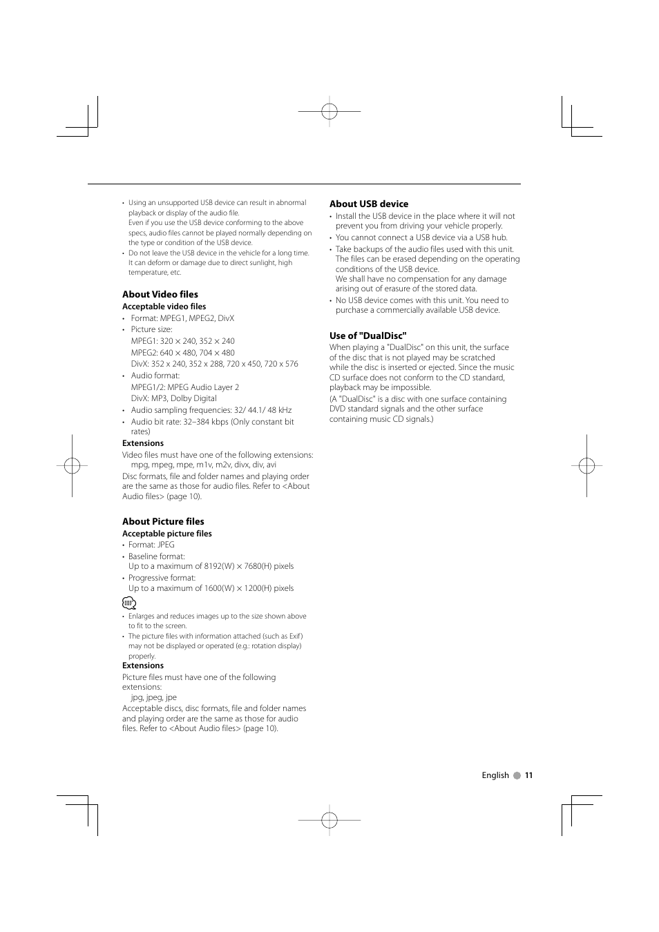 Mitsubishi Motors B64-3824-00/00 (MV) MZ360234EX (DNX7200ZM4) User Manual | Page 11 / 100