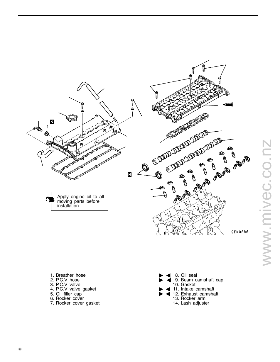 4g9 engine (e - w), Removal and installation <dohc - gdi | Mitsubishi Motors 4G9 User Manual | Page 100 / 171