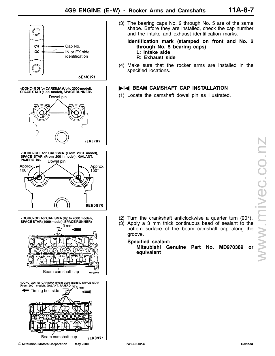 11a-8-7, 4g9 engine (e-w) | Mitsubishi Motors 4G9 User Manual | Page 108 / 171
