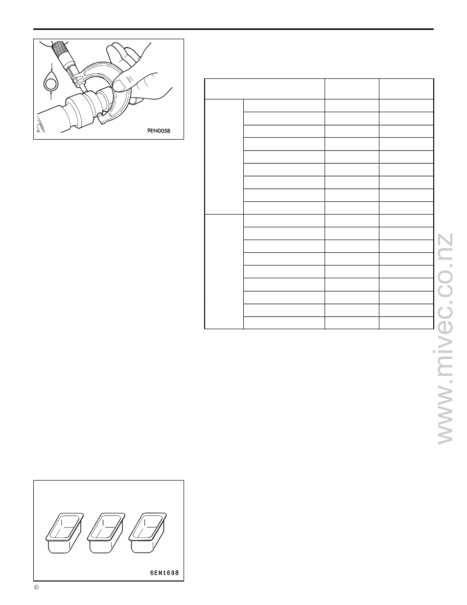 4g9 engine (e–w), Inspection | Mitsubishi Motors 4G9 User Manual | Page 113 / 171