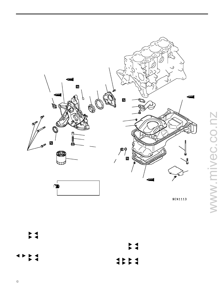 4g9 engine (e–w) | Mitsubishi Motors 4G9 User Manual | Page 141 / 171