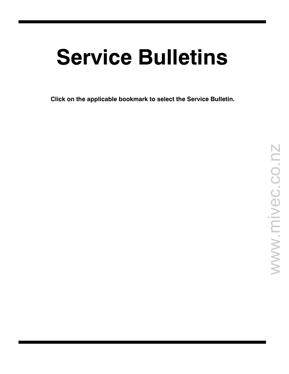 Service bulletins | Mitsubishi Motors 4G9 User Manual | Page 167 / 171