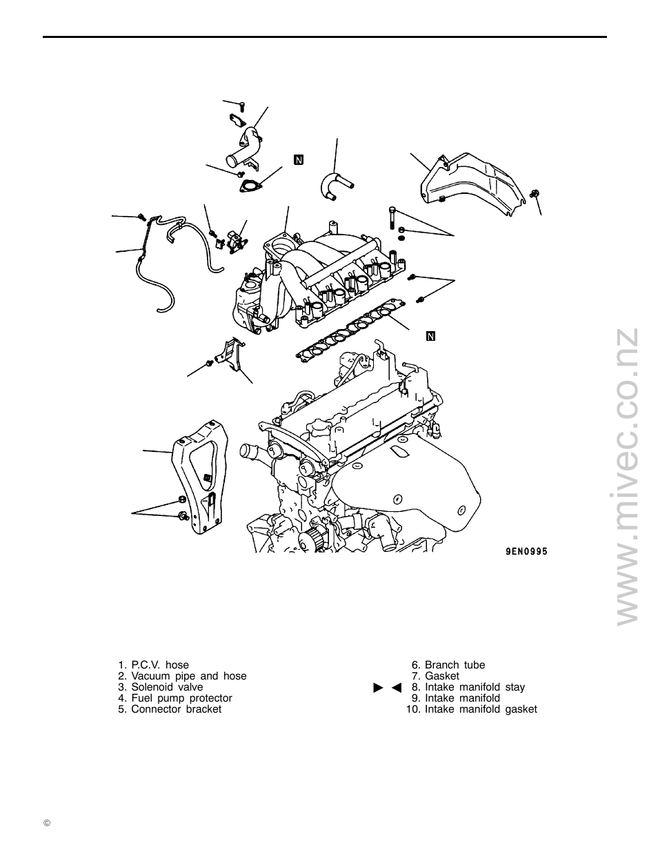 11a-6a-3, 4g9 engine (e - w), Removal and installation <for pajero io | Mitsubishi Motors 4G9 User Manual | Page 72 / 171