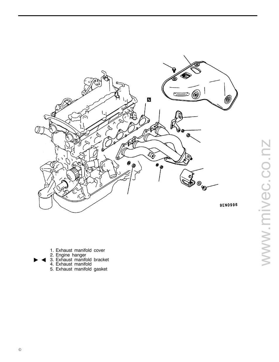 11a-6b-2, 4g9 engine (e - w), Removal and installation <for pajero io | Mitsubishi Motors 4G9 User Manual | Page 77 / 171