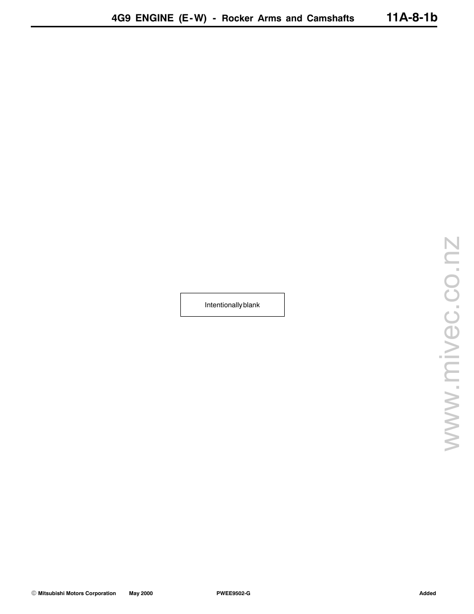 11a-8-1b, 4g9 engine (e-w) | Mitsubishi Motors 4G9 User Manual | Page 98 / 171