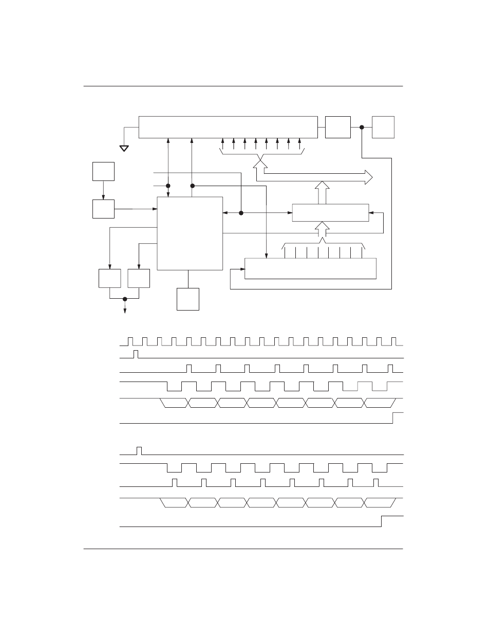 Mode 0 block diagram and timing figure 14–2 | Mitsubishi Motors DS5000TK User Manual | Page 115 / 174