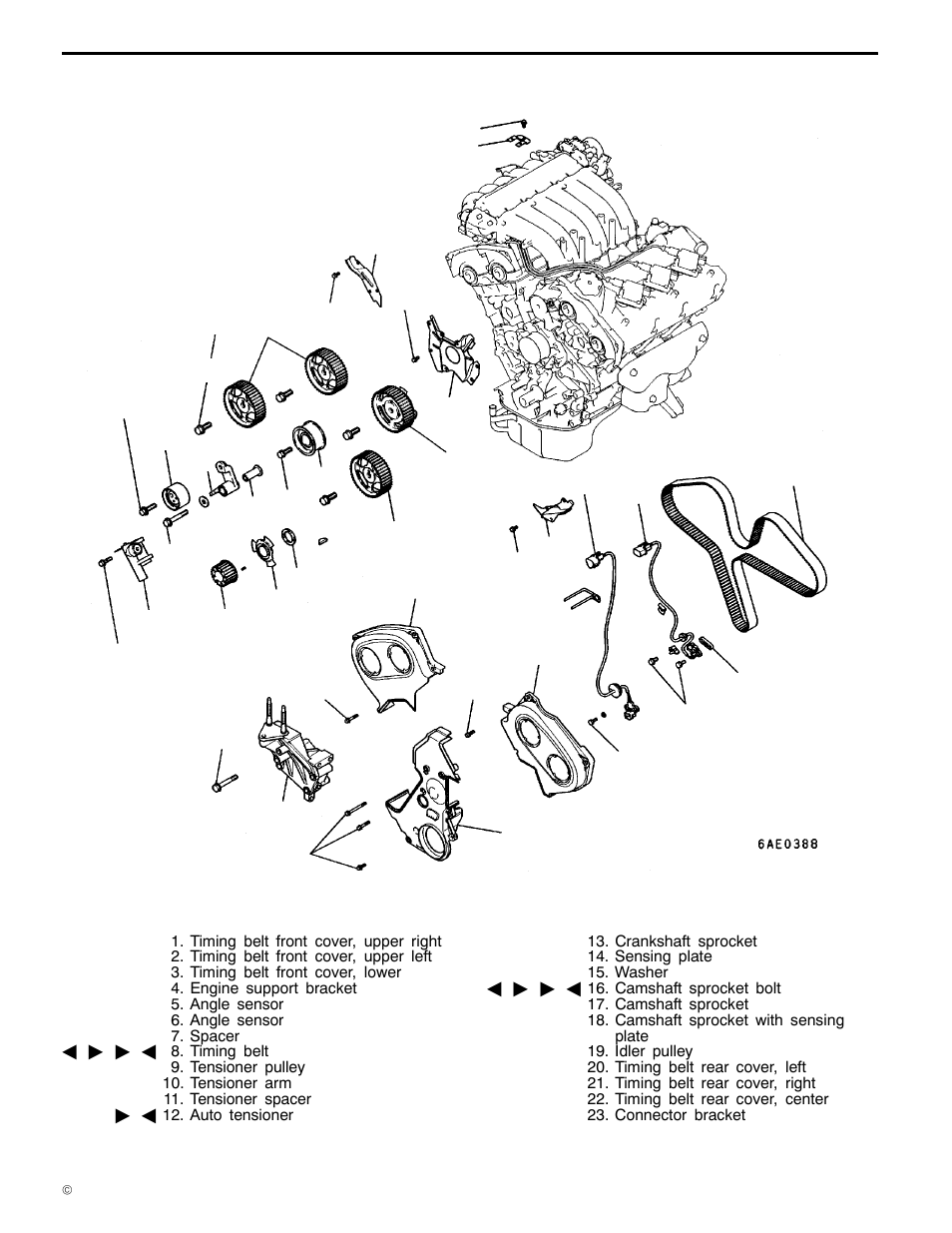 11a-4-2, 6a1 engine (e - w), Removal and installation <mivec | Mitsubishi Motors 6A1 User Manual | Page 20 / 83