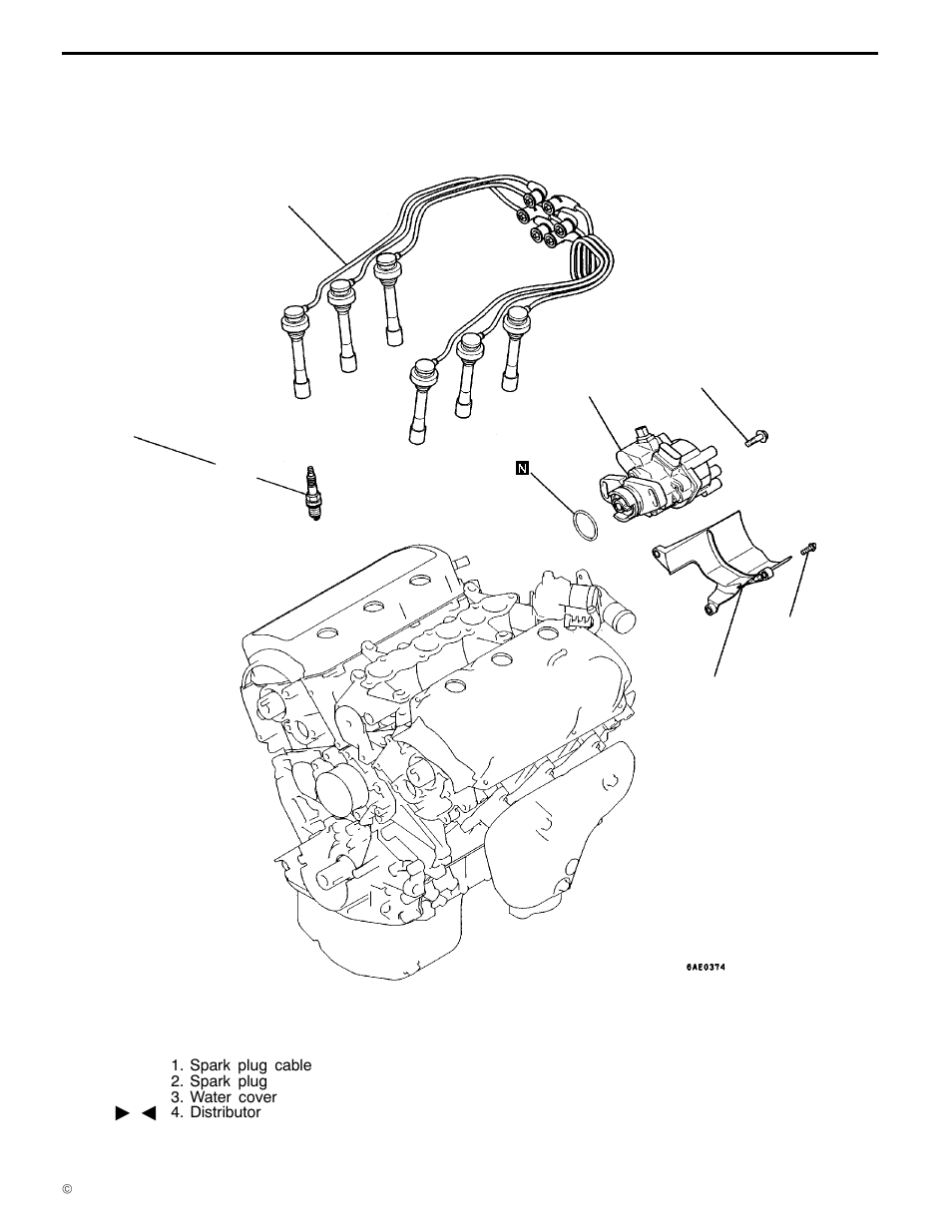 Ignition system, 6a1 engine (e - w), Removal and installation <sohc | Mitsubishi Motors 6A1 User Manual | Page 30 / 83