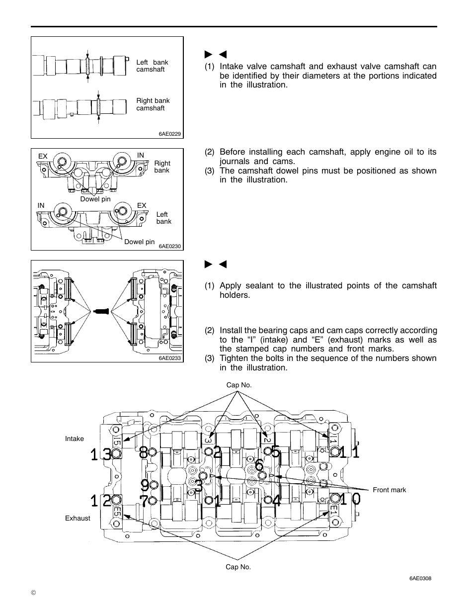 6a1 engine (e - w), Installation service point | Mitsubishi Motors 6A1 User Manual | Page 43 / 83
