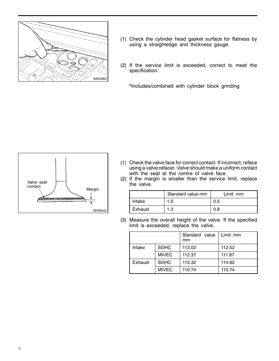 6a1 engine (e - w), Inspection | Mitsubishi Motors 6A1 User Manual | Page 56 / 83