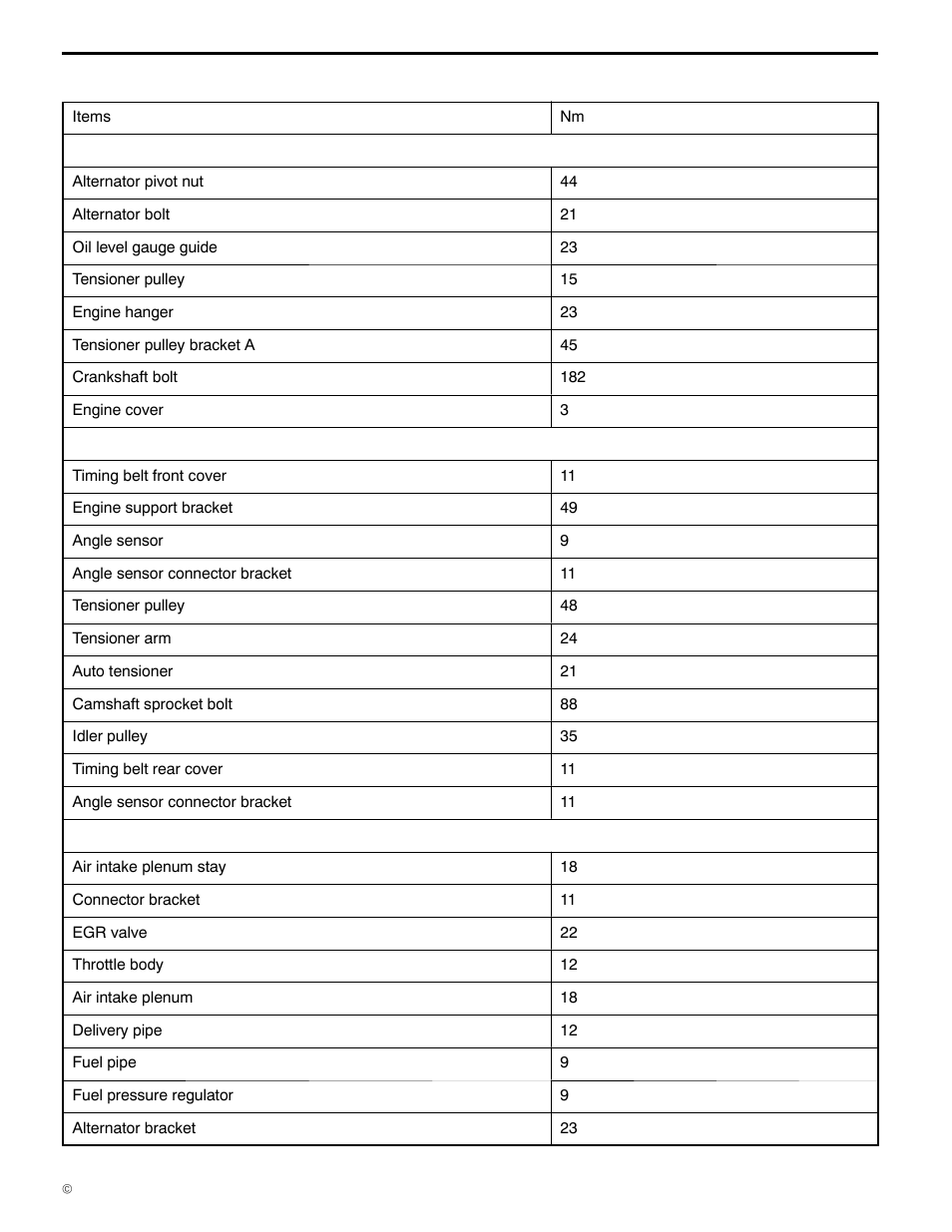 Torque specification, 11a-1-4, 6a1 engine (e - w) | Mitsubishi Motors 6A1 User Manual | Page 7 / 83