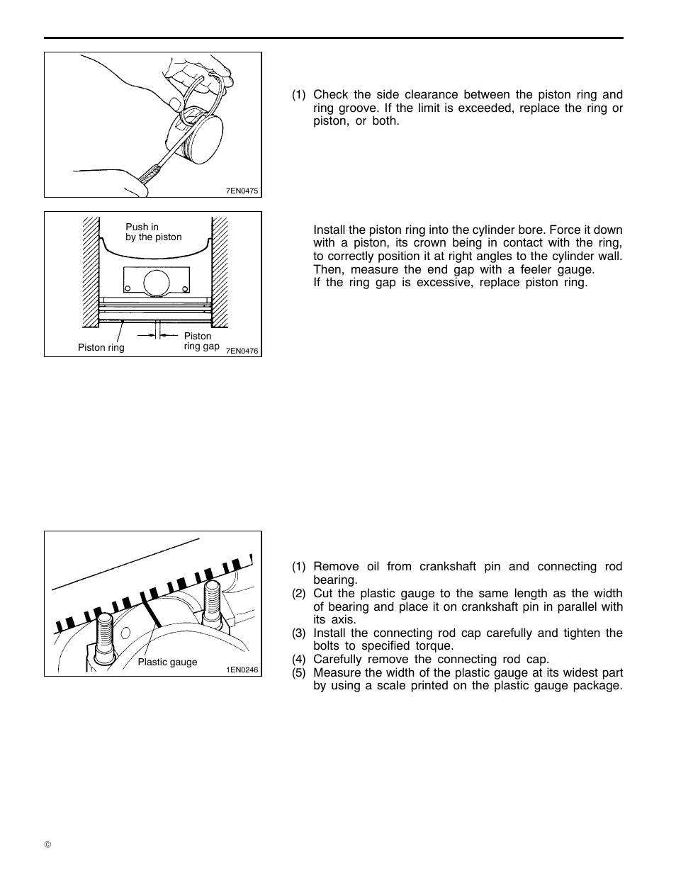 6a1 engine (e - w), Inspection | Mitsubishi Motors 6A1 User Manual | Page 72 / 83
