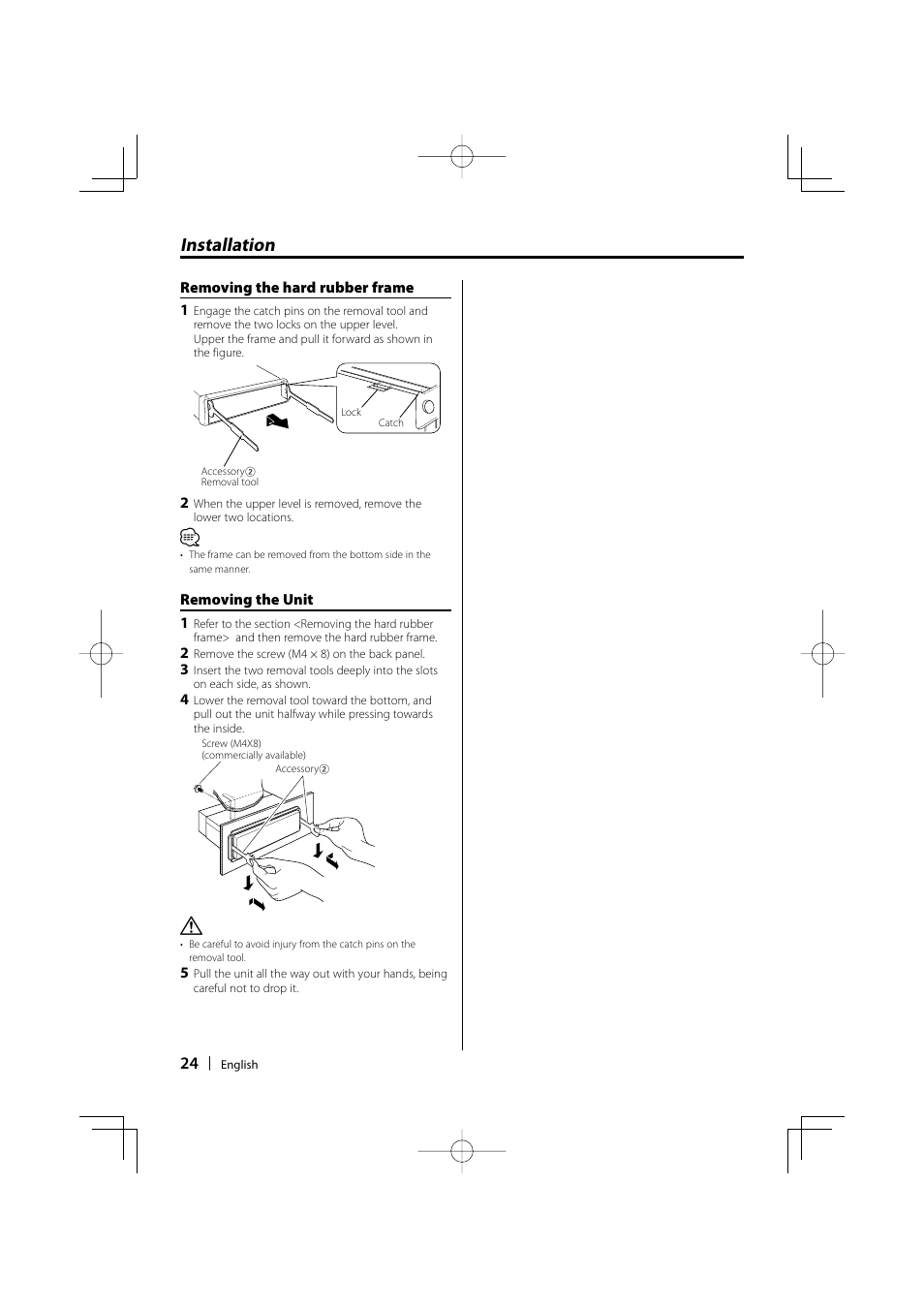 Installation | Mitsubishi Motors MZ360236EX (KDC336AXAM4) User Manual | Page 24 / 28