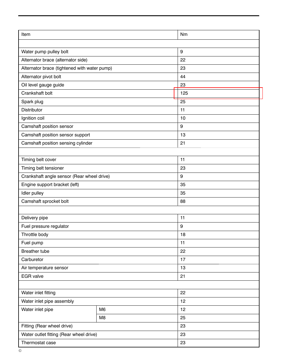 Torque specifications, 11a-1-4, 4g1 engine (e - w) | Mitsubishi Motors 4G1 User Manual | Page 14 / 99