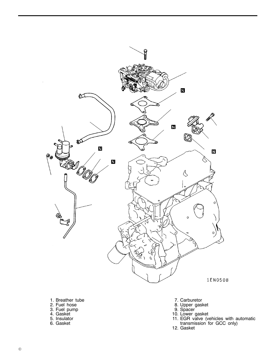 Fuel and emission control system, 11a-5-1, Fuel and emission control systems | 4g1 engine (e - w), Removal and installation <sohc - carburetor | Mitsubishi Motors 4G1 User Manual | Page 35 / 99