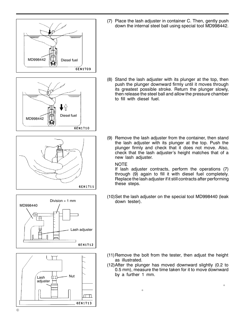 11a-8-5, 4g1 engine (e - w) | Mitsubishi Motors 4G1 User Manual | Page 62 / 99