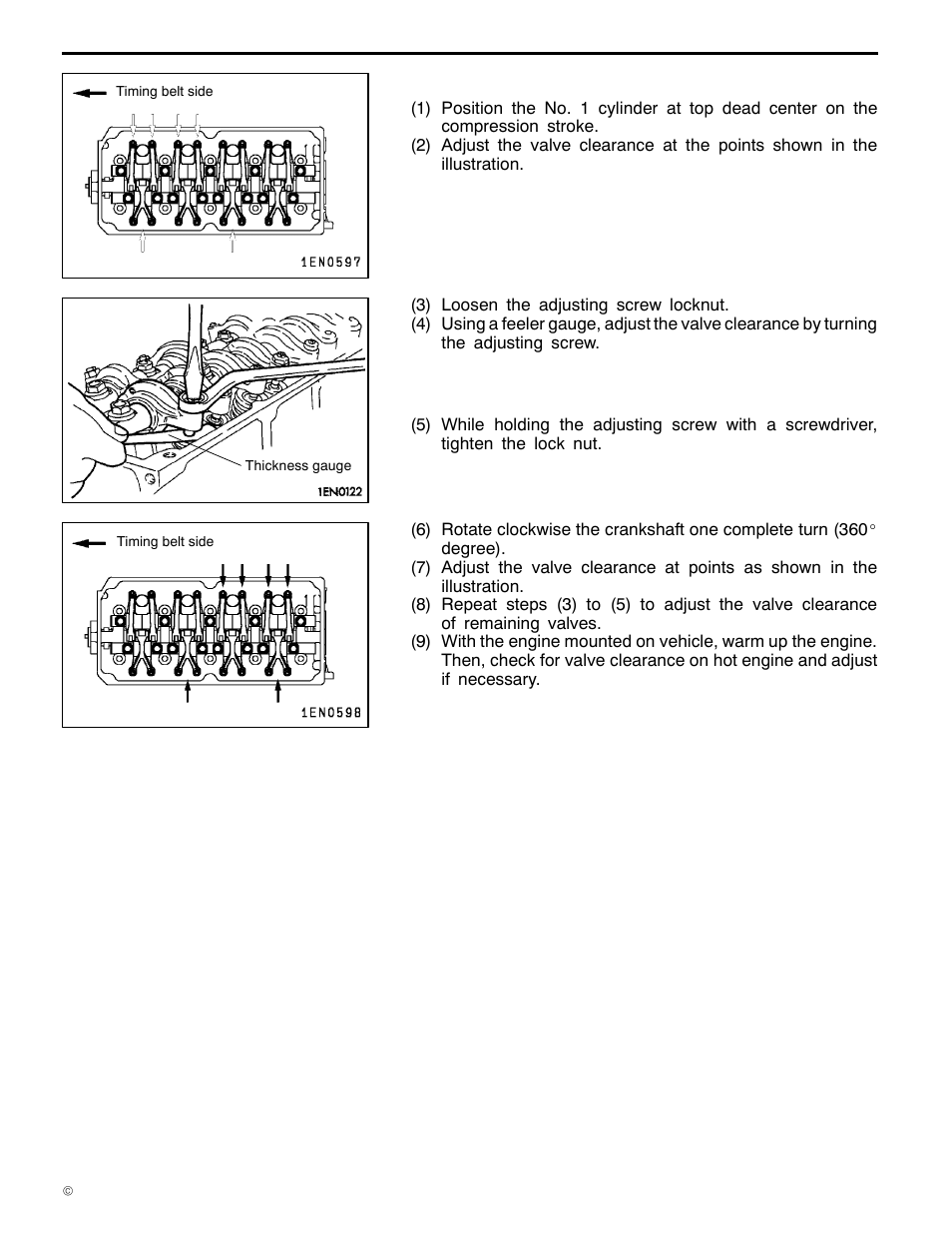 4g1 engine (e - w), Sohc 16-valve | Mitsubishi Motors 4G1 User Manual | Page 67 / 99