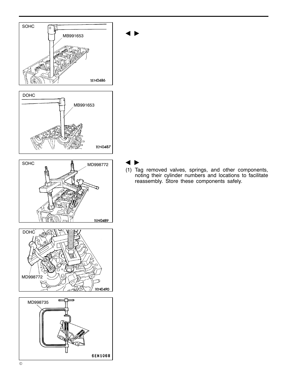 11a-9-3, 4g1 engine (e - w), Removal service points | Mitsubishi Motors 4G1 User Manual | Page 72 / 99