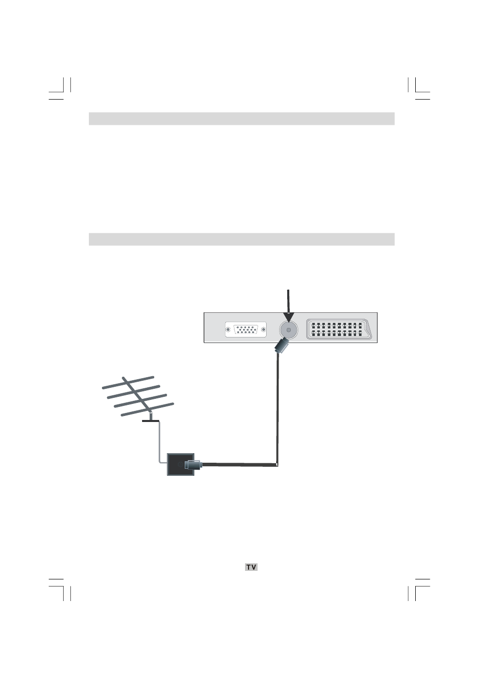 Power connection, Aerial connection, Rf input | Matsui America M22LID618 User Manual | Page 12 / 61