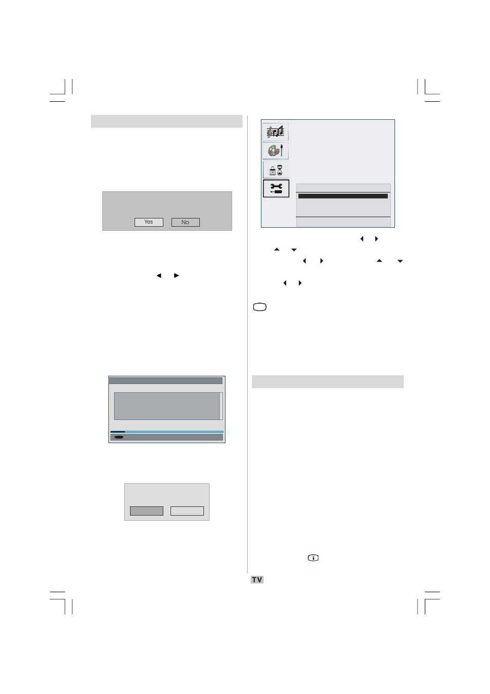 Initial settings, General operation | Matsui America M22LID618 User Manual | Page 20 / 61