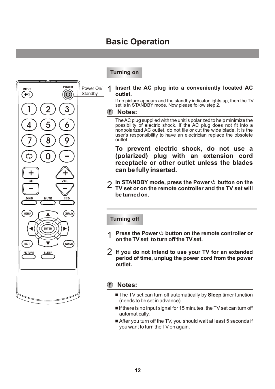 页面 14, Basic operation | Memorex mt2026D User Manual | Page 14 / 71