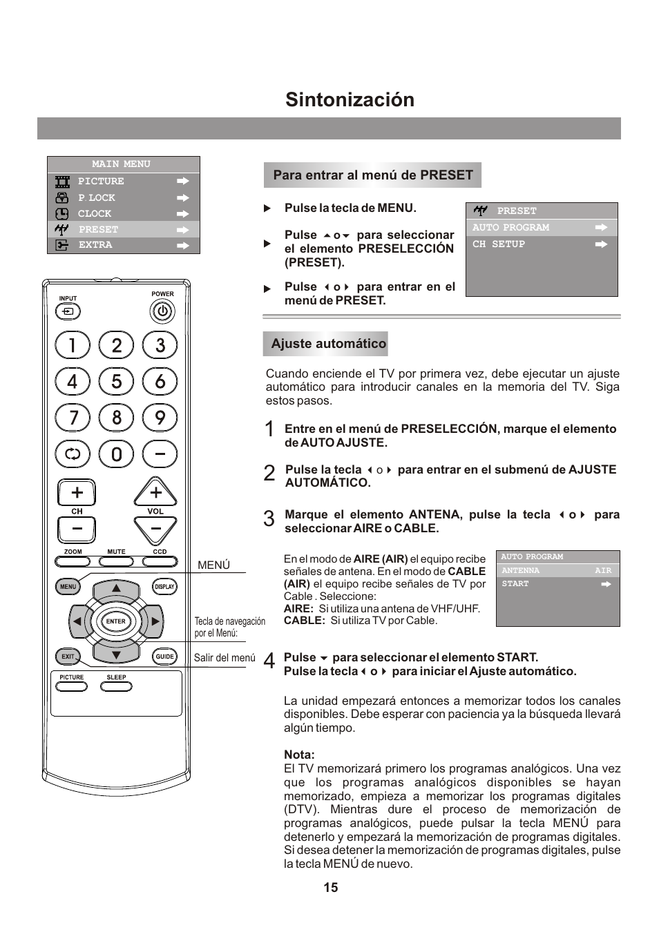 页面 16, Sintonización | Memorex mt2026D User Manual | Page 51 / 71