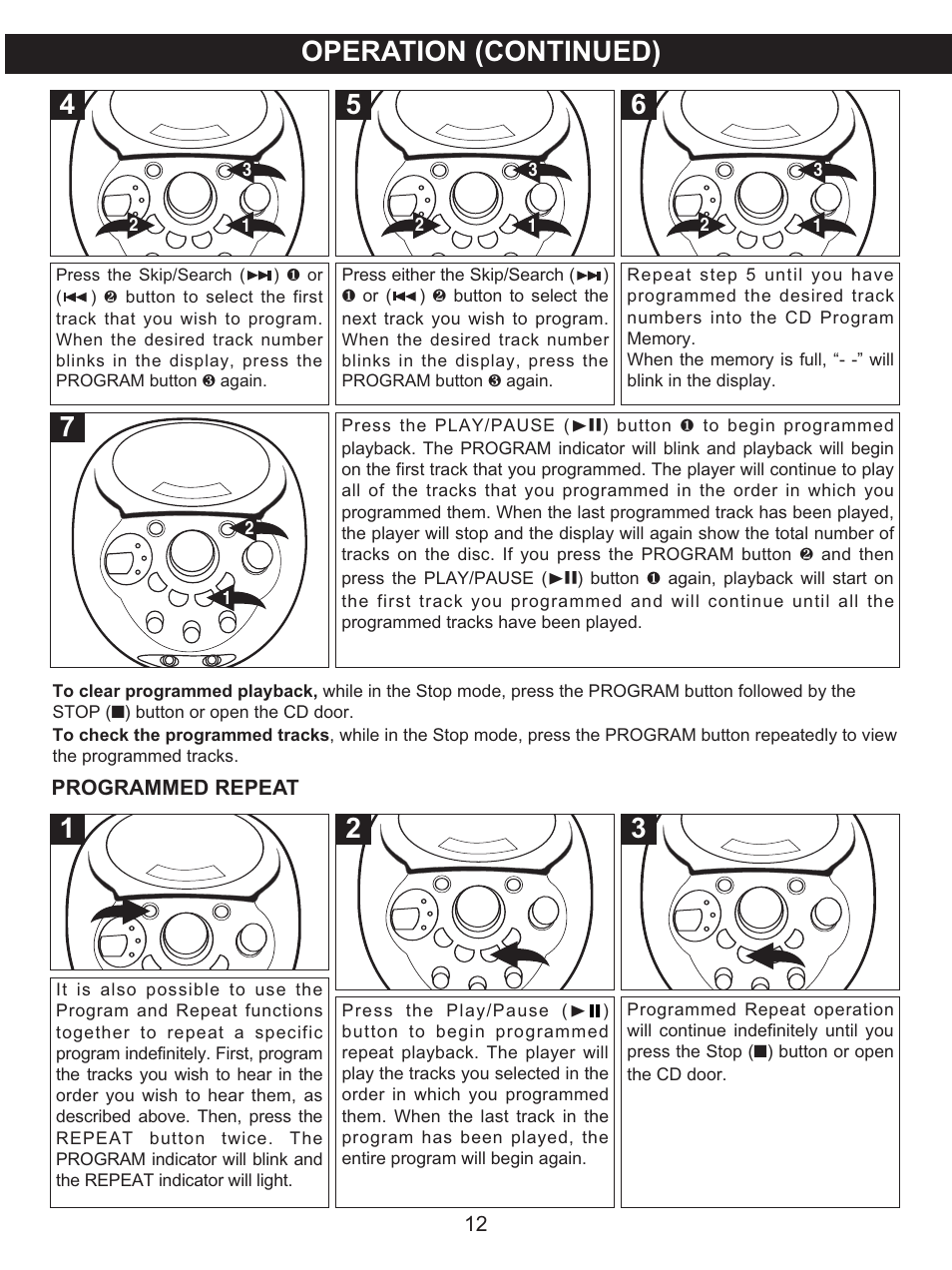 Operation (continued) | Memorex MKS2116 User Manual | Page 13 / 34