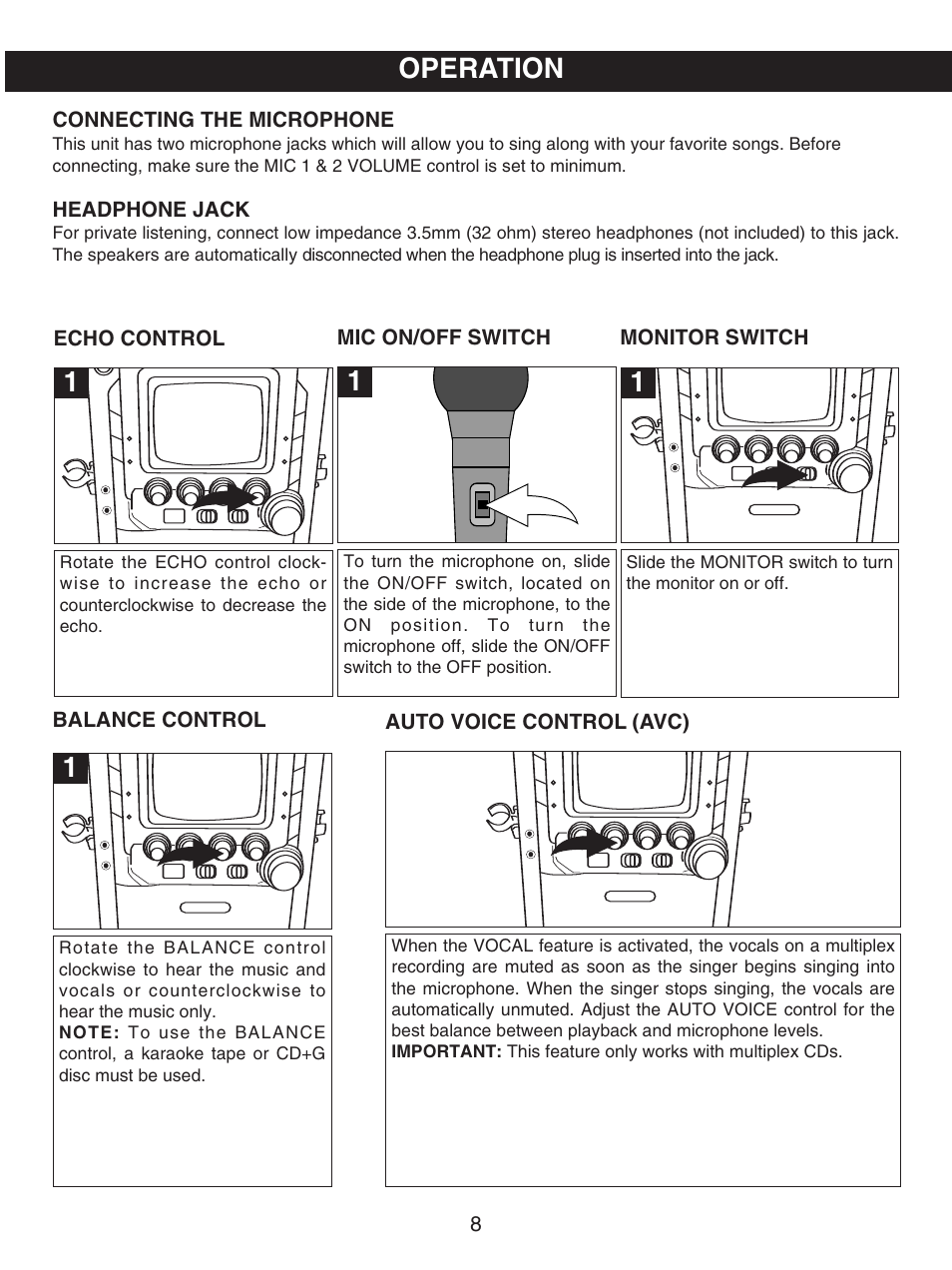 Operation | Memorex MKS5627 User Manual | Page 9 / 20
