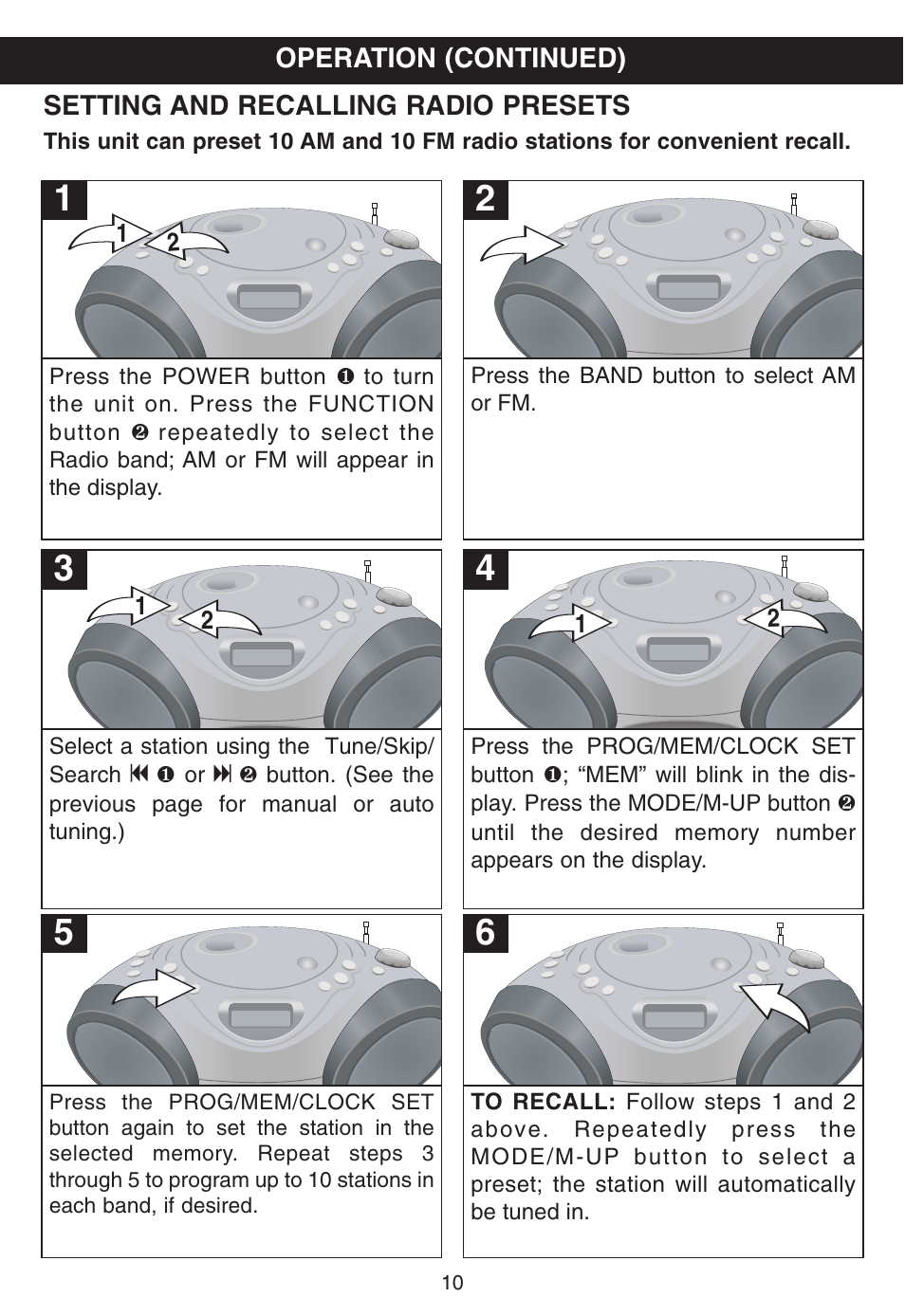 Memorex MP3228 User Manual | Page 11 / 20