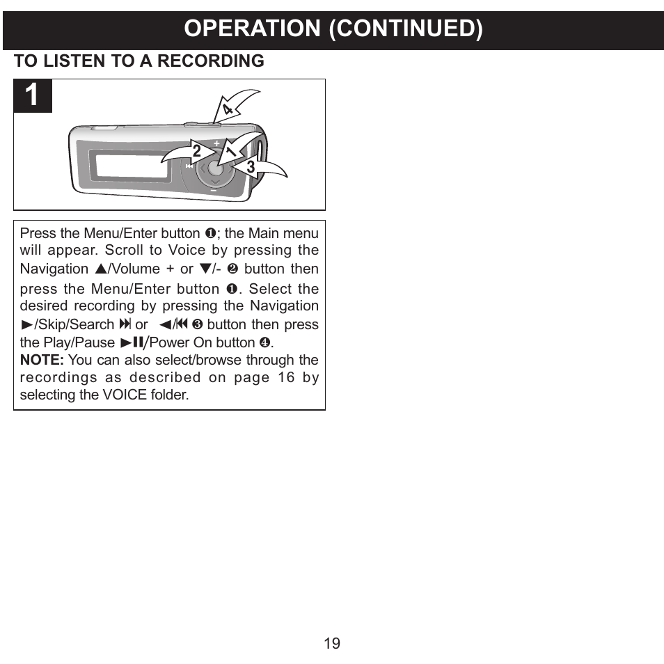 Operation (continued) | Memorex MMP3780 User Manual | Page 20 / 74