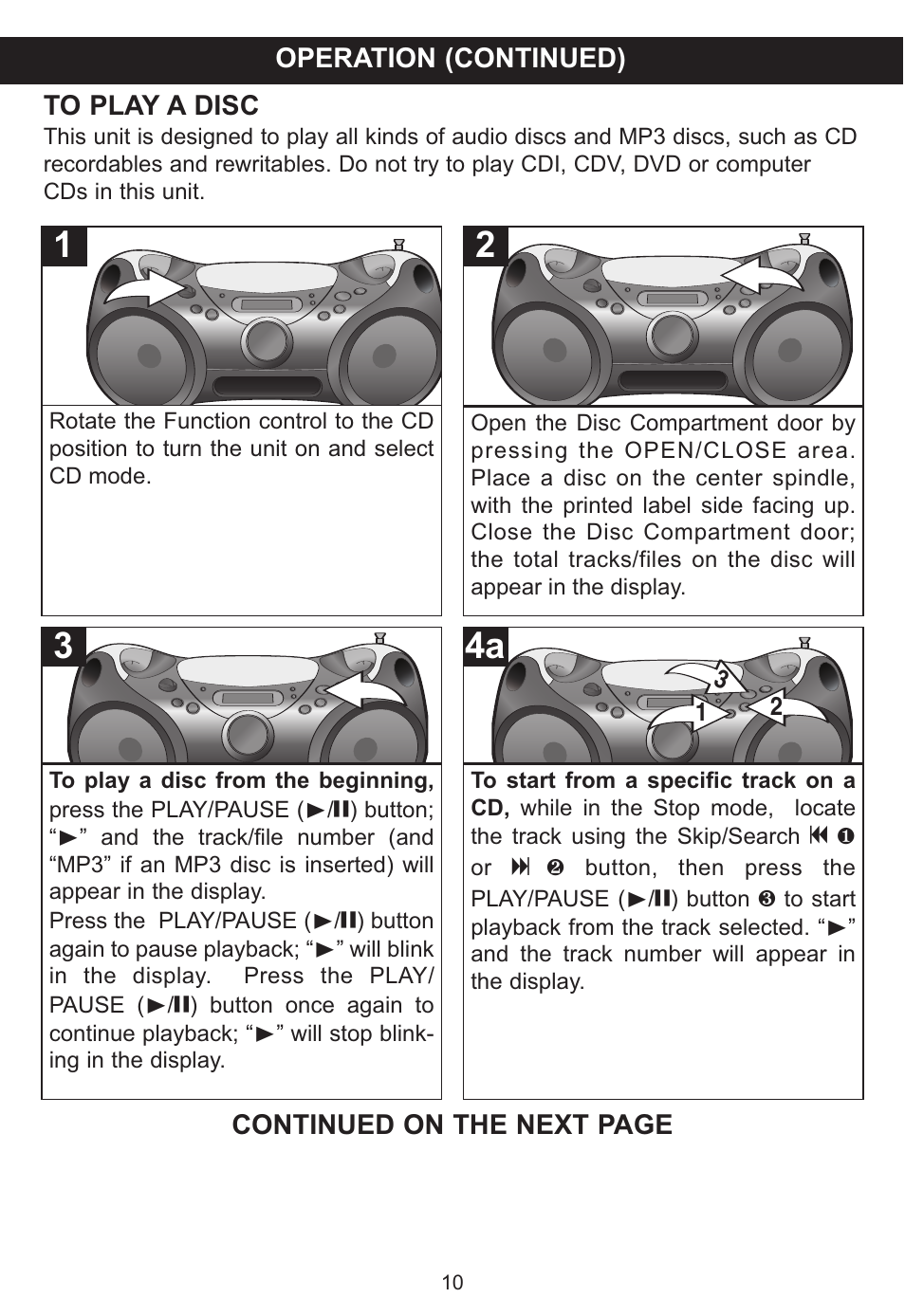 Memorex MP3142 User Manual | Page 11 / 22