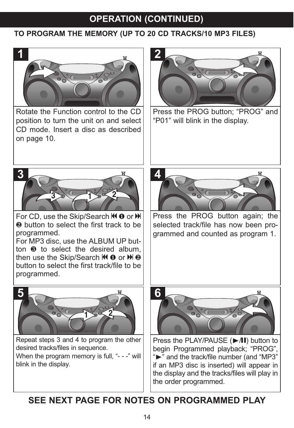 Memorex MP3142 User Manual | Page 15 / 22