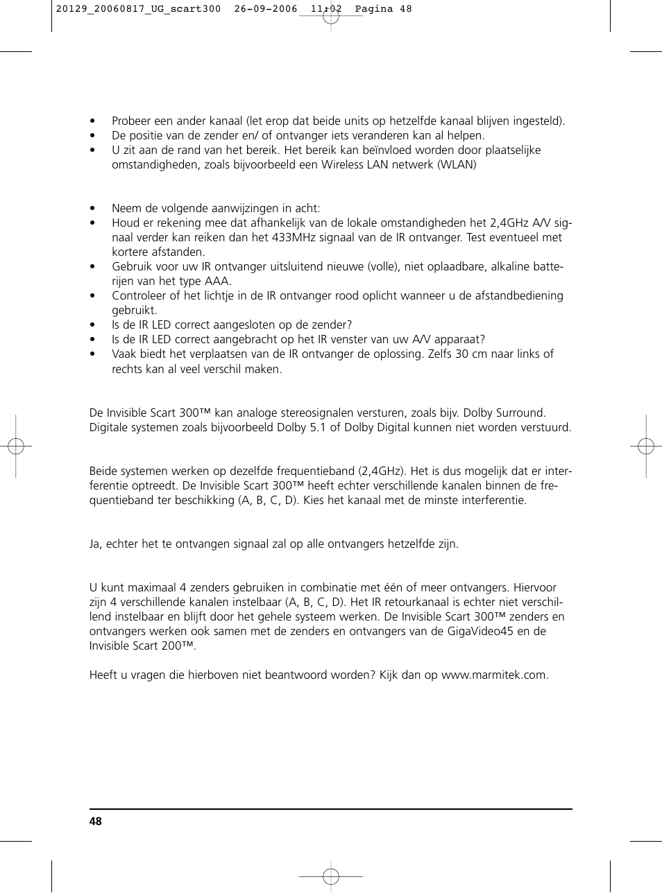 Marmitek 300 User Manual | Page 47 / 51
