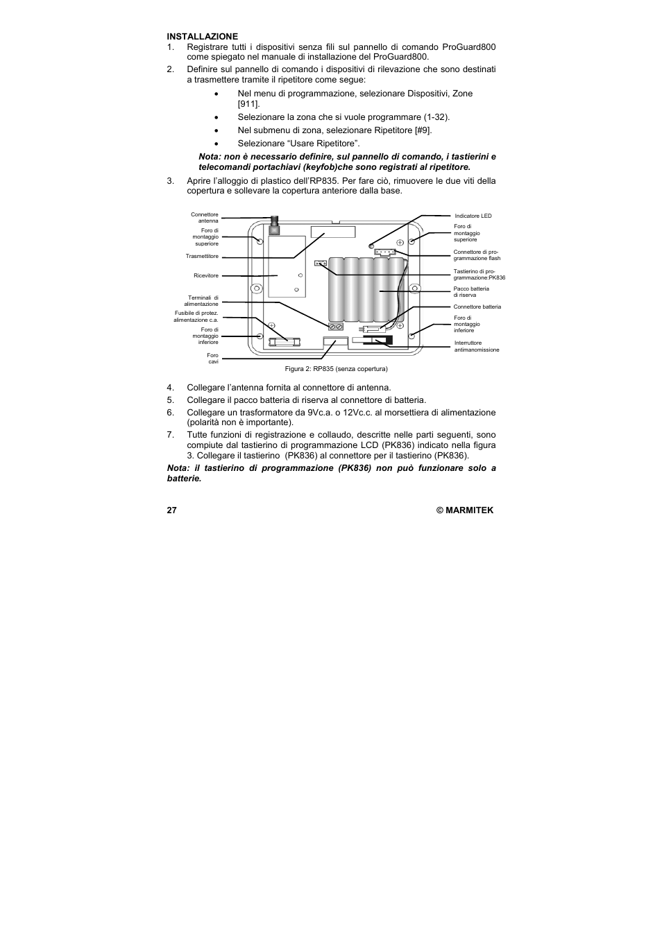 Marmitek PROGUARD800 Series RP835 User Manual | Page 27 / 40